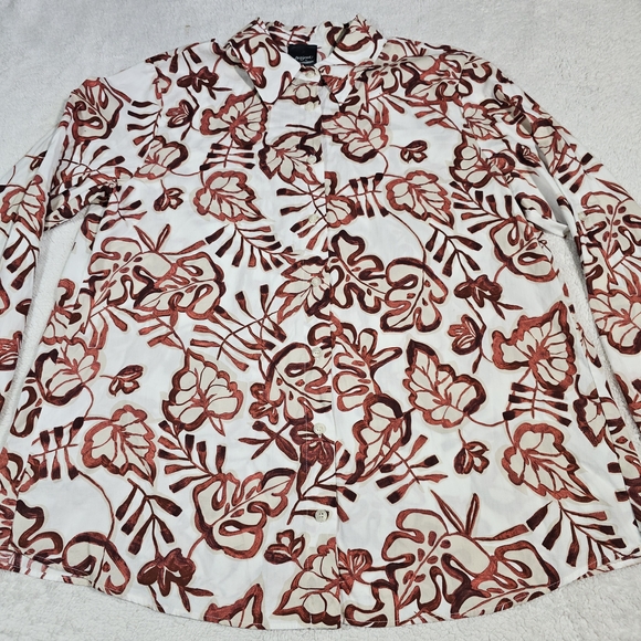 PERSONA By MARINA RINALDI Floral Print Women's Top. - Picture 6 of 14